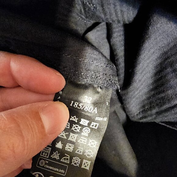 All Saints Women’s Chino style Trousers Dirty on back of leg Black Size 32 - Picture 10 of 15